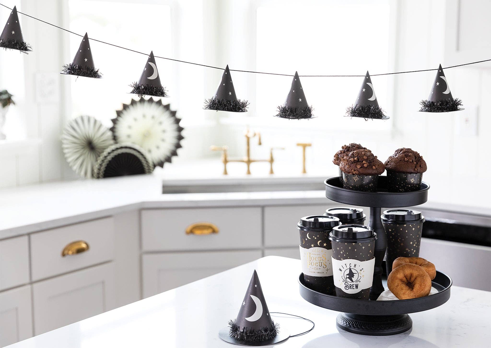 slinger met heksenhoedjes decoratie Halloween