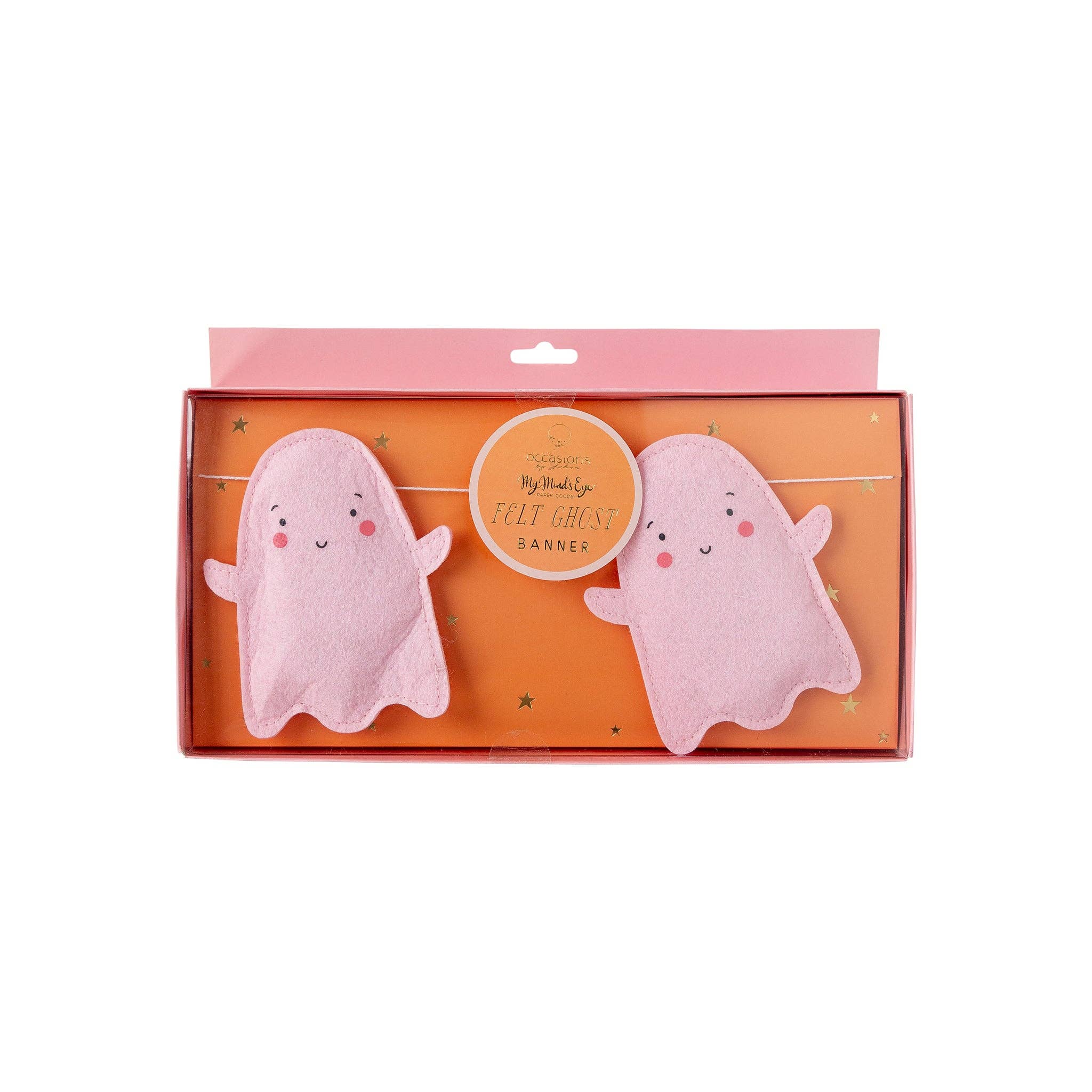 slinger met spookjes in vilt voor Halloween feestdecoratie