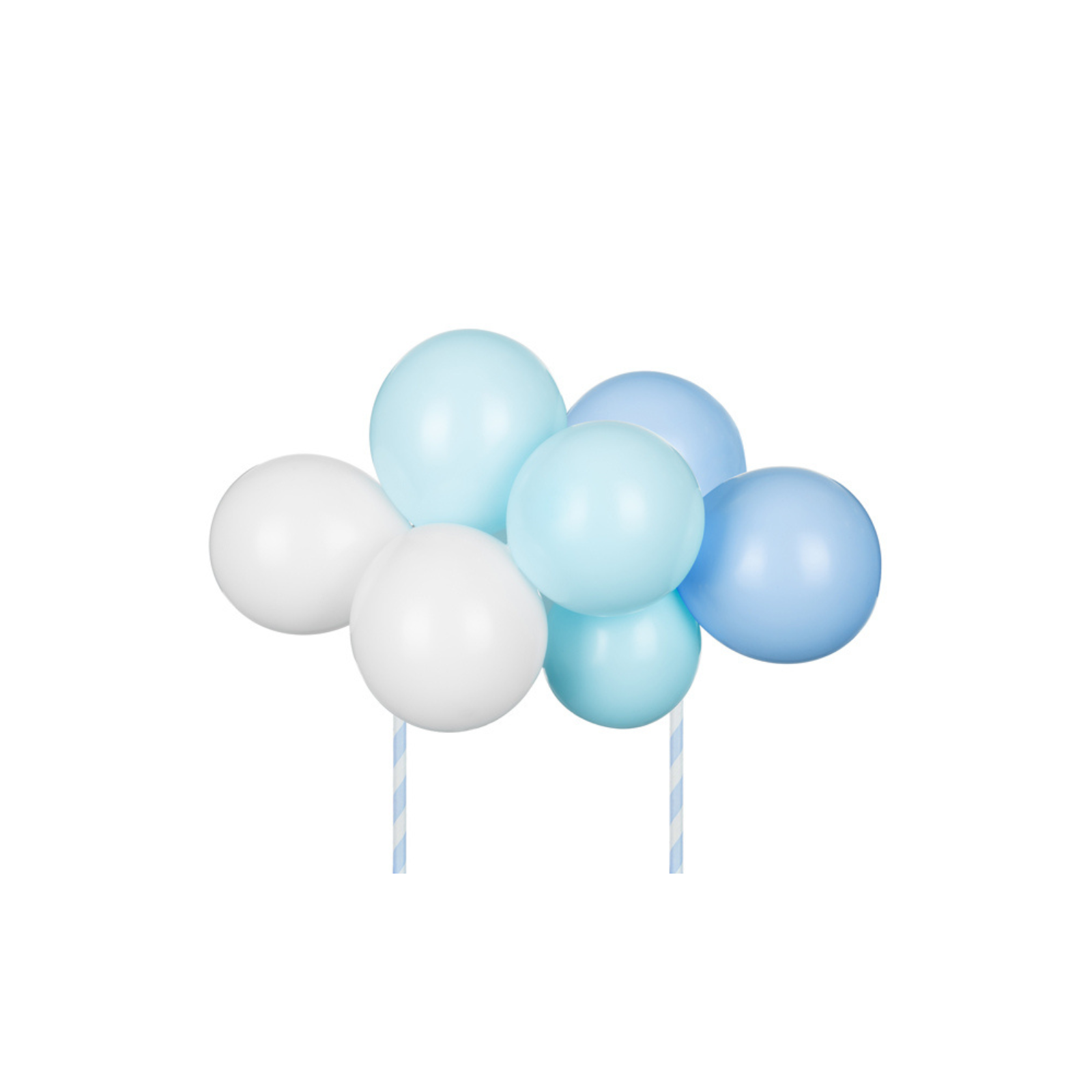 Taarttopper mini ballonnenboog - blauw