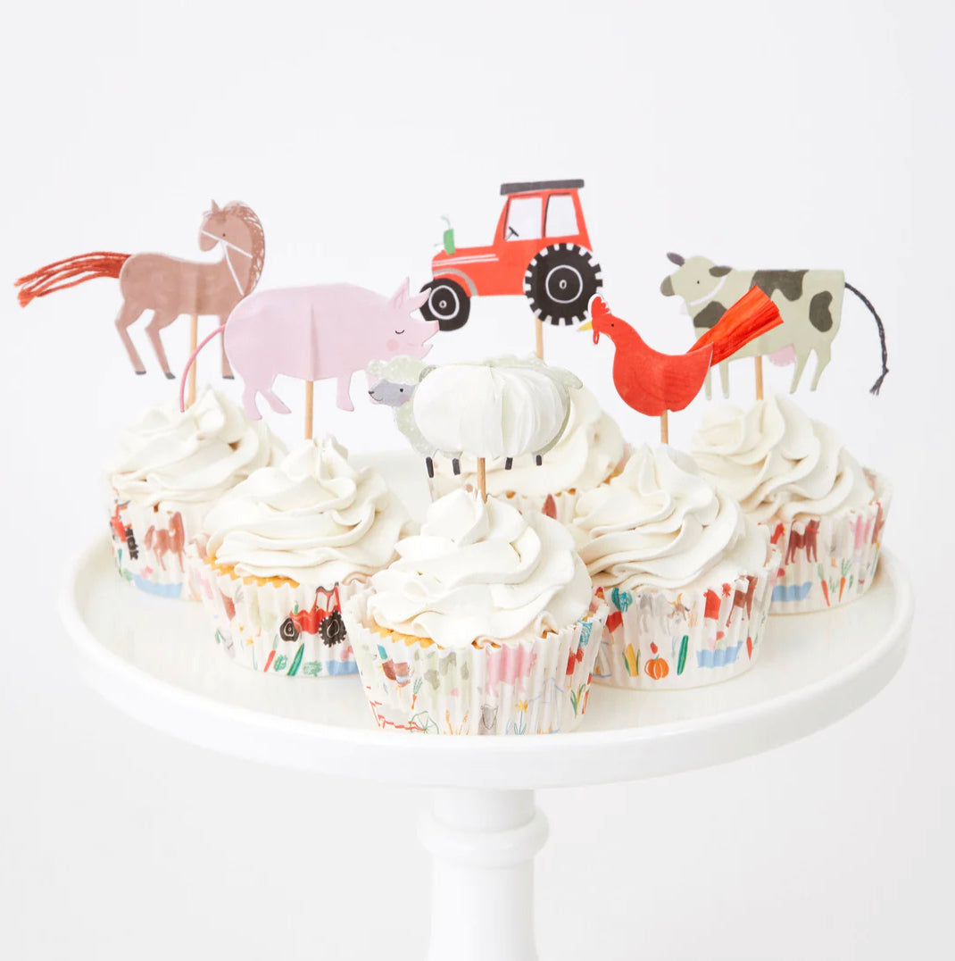 Meri Meri boerderij cupcake kit