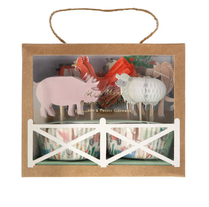 Meri Meri boerderij cupcake kit