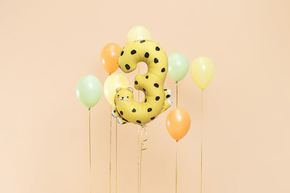 Cijferballon 3 cheetah