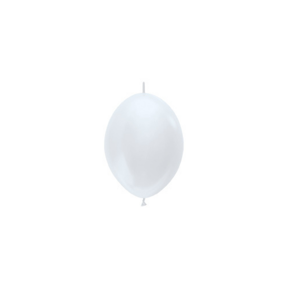Link-o-Loon satin white 50 stuks