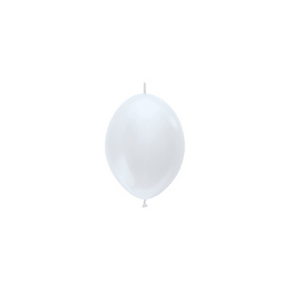 Link-o-Loon satin white 50 stuks