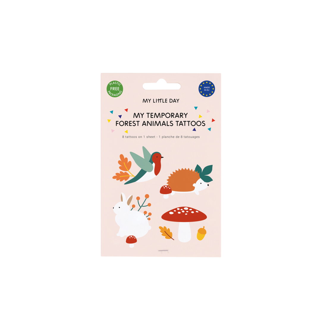 My Little Day plaktattoos met bosdiertjes 