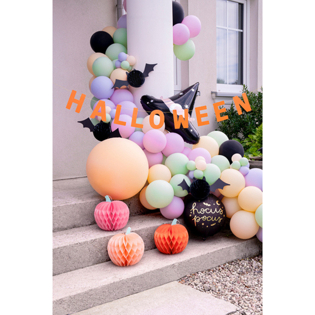 Halloween decoratie met ballonnen 
