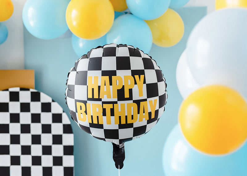 Folieballon Happy Birthday finish