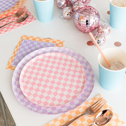 Check it! tickle me pink bordjes 8 stuks small