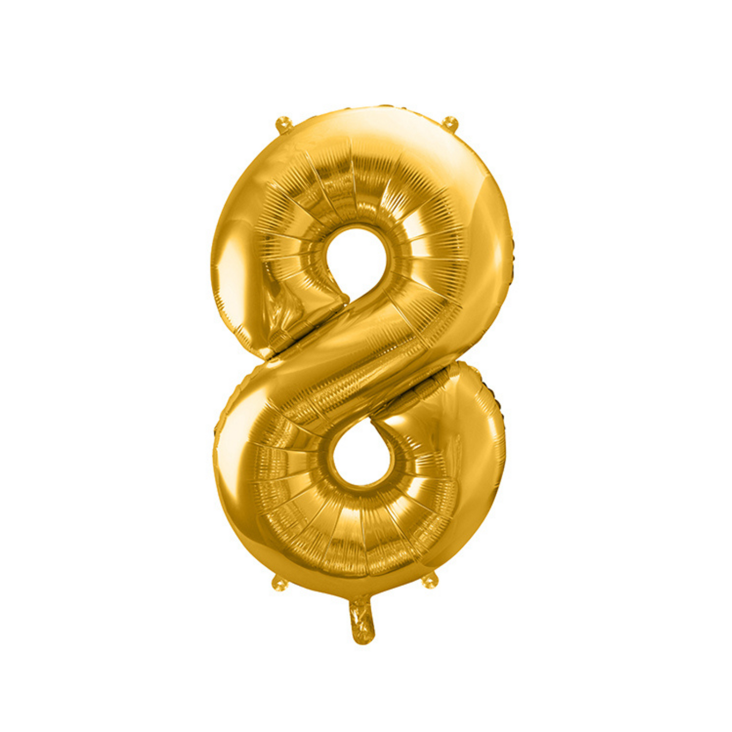 folieballon cijfer goud nummer 8
