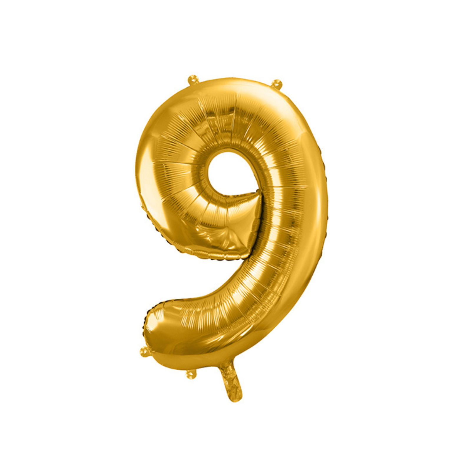 folieballon cijfer goud nummer 9