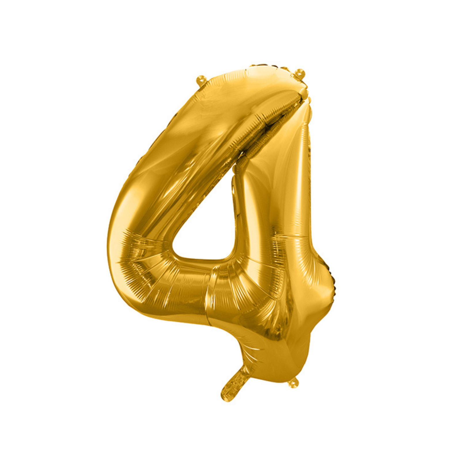 folieballon cijfer goud nummer 4