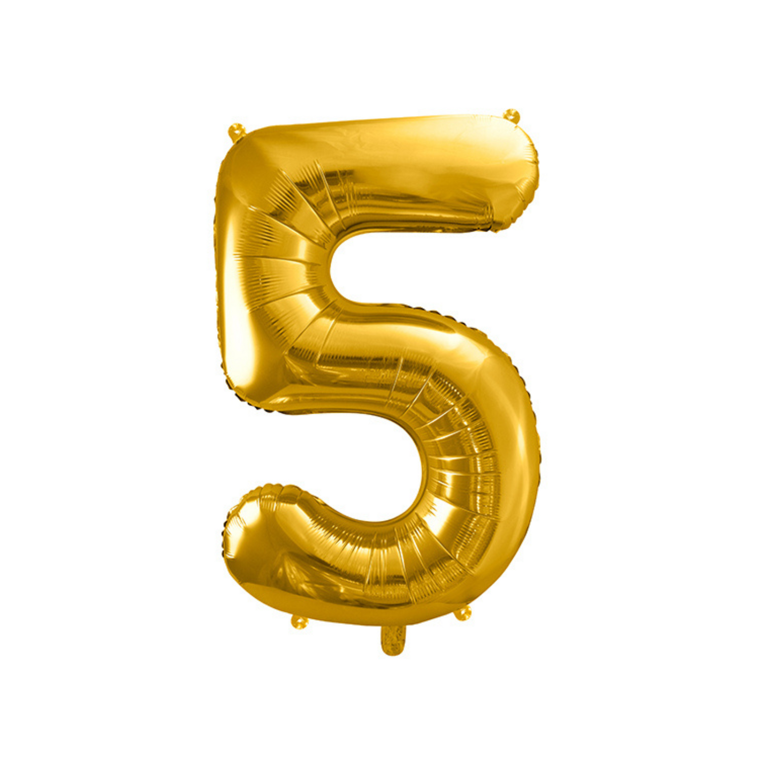 folieballon cijfer goud nummer 5