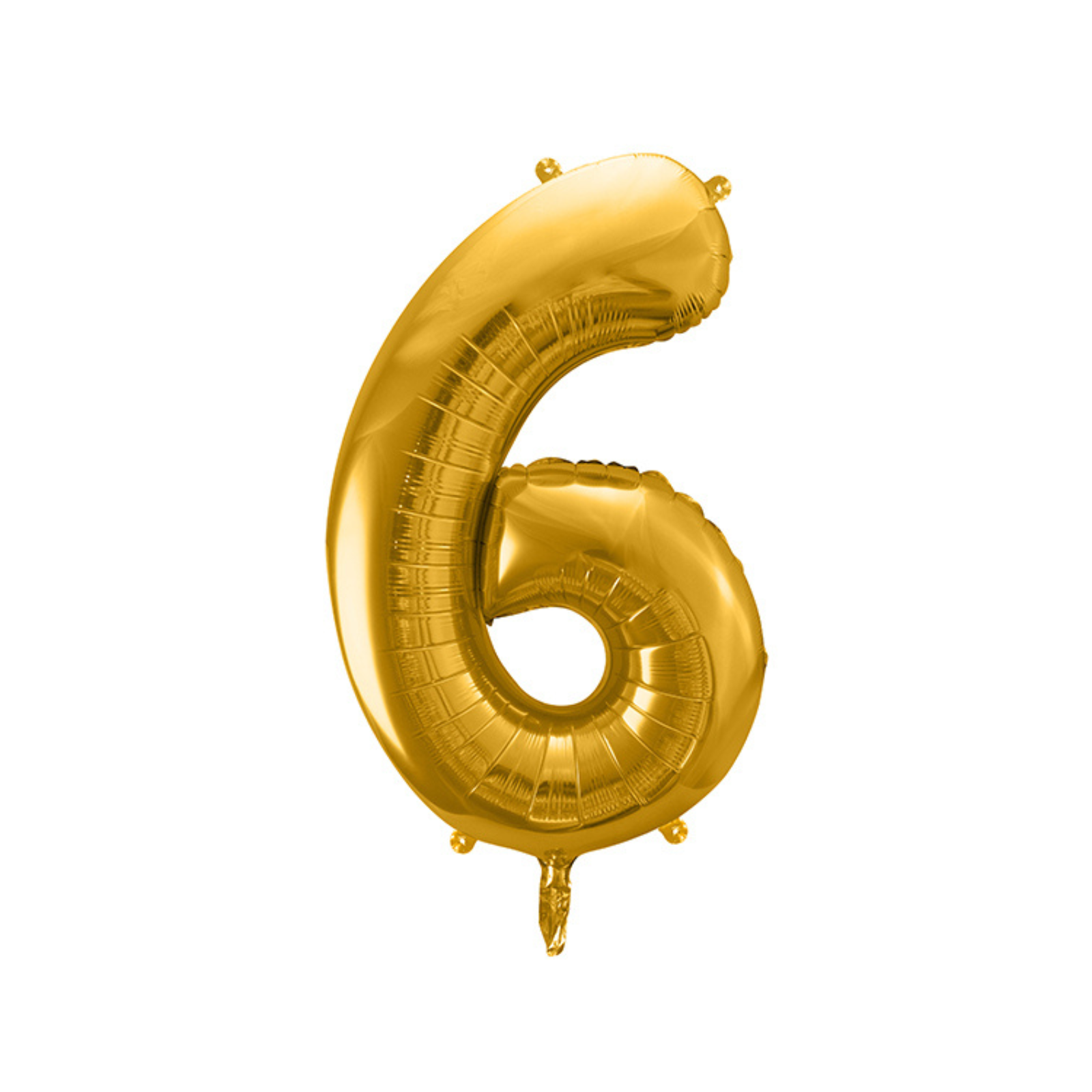 folieballon cijfer goud nummer 6