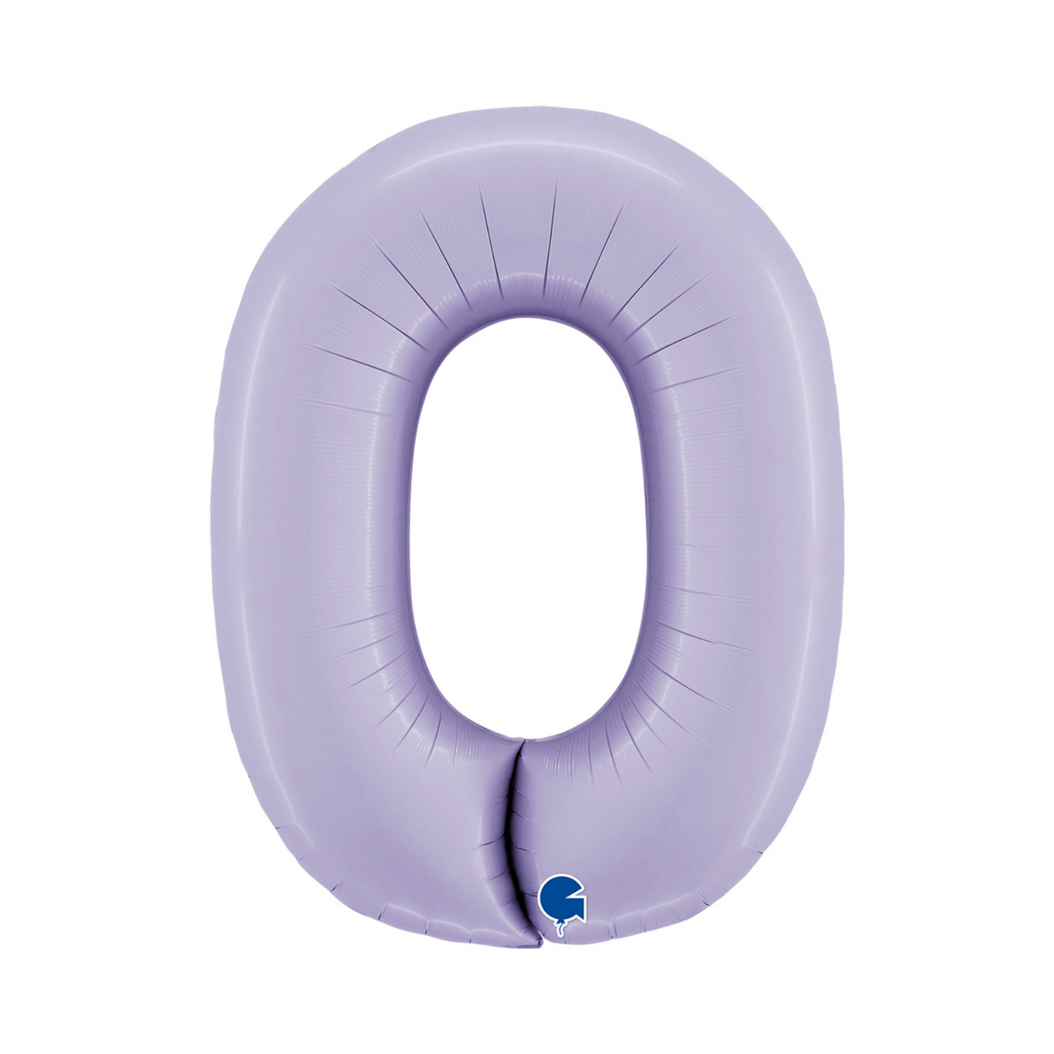 folieballon cijfer kleur lila nummer 0