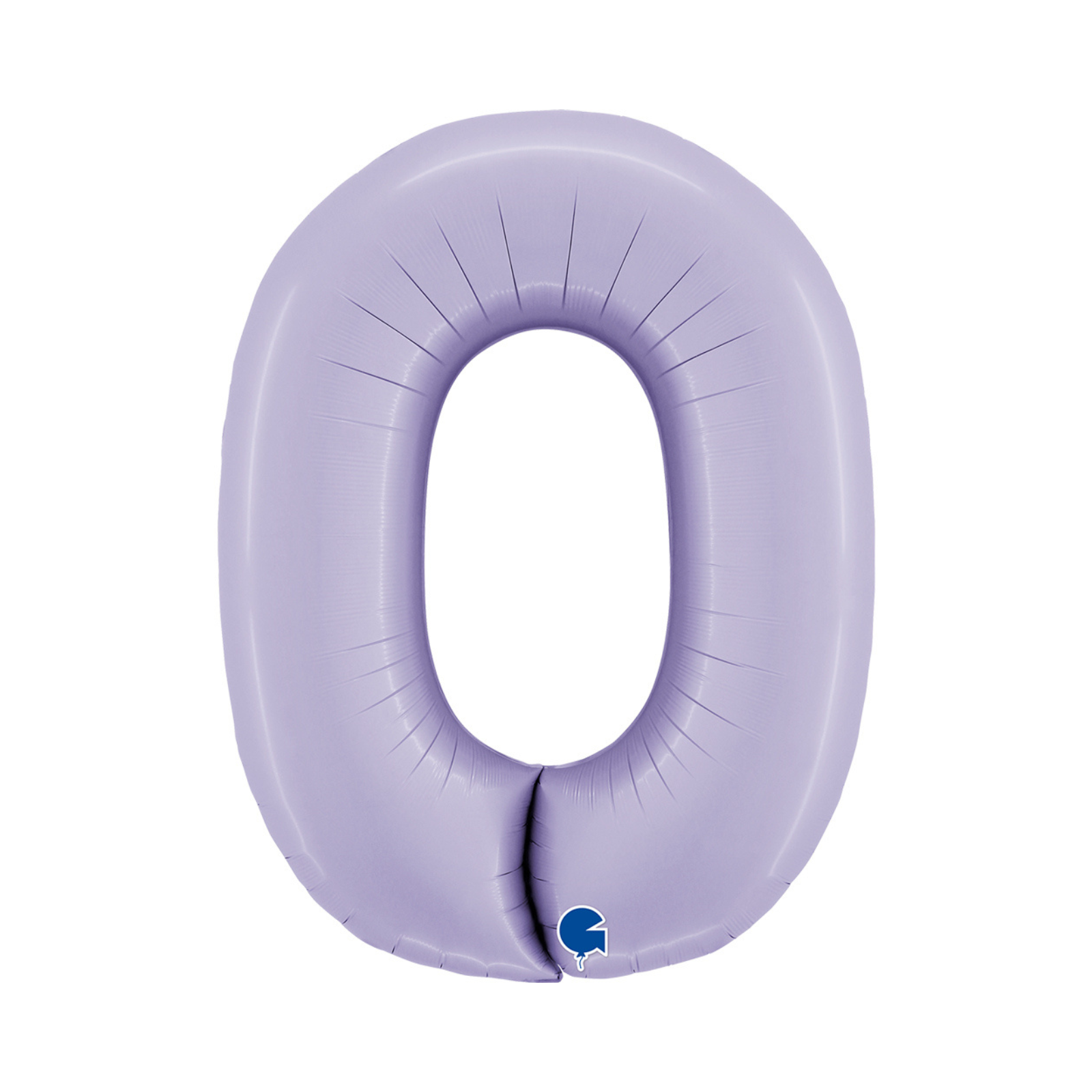 folieballon cijfer kleur lila nummer 0