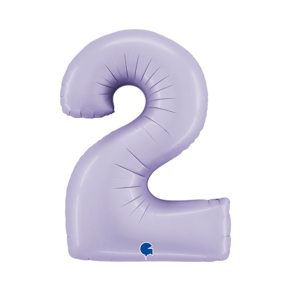 folieballon cijfer kleur lila nummer 2