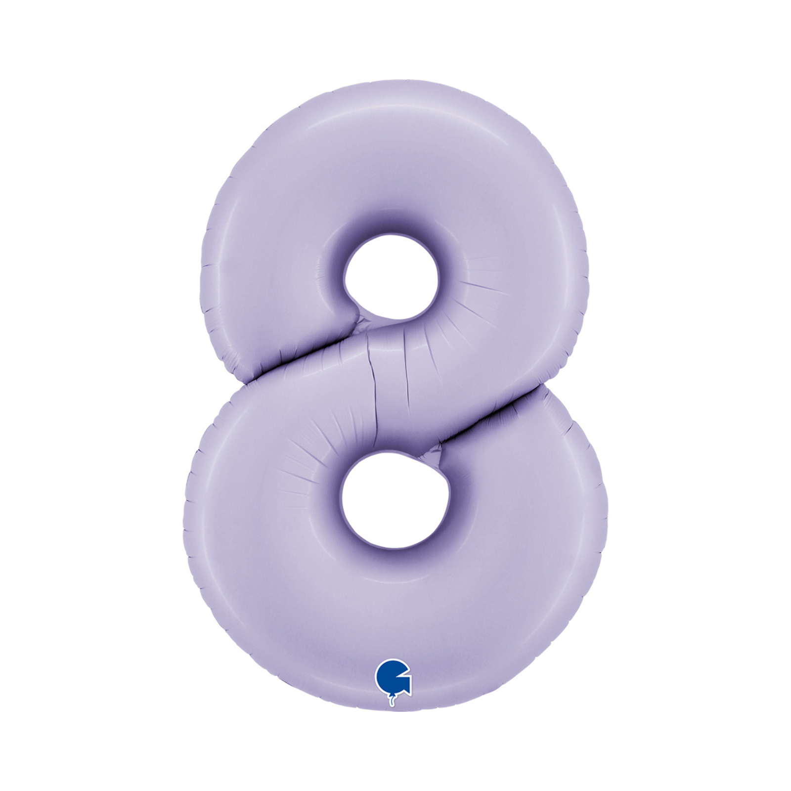 folieballon cijfer kleur lila nummer 8