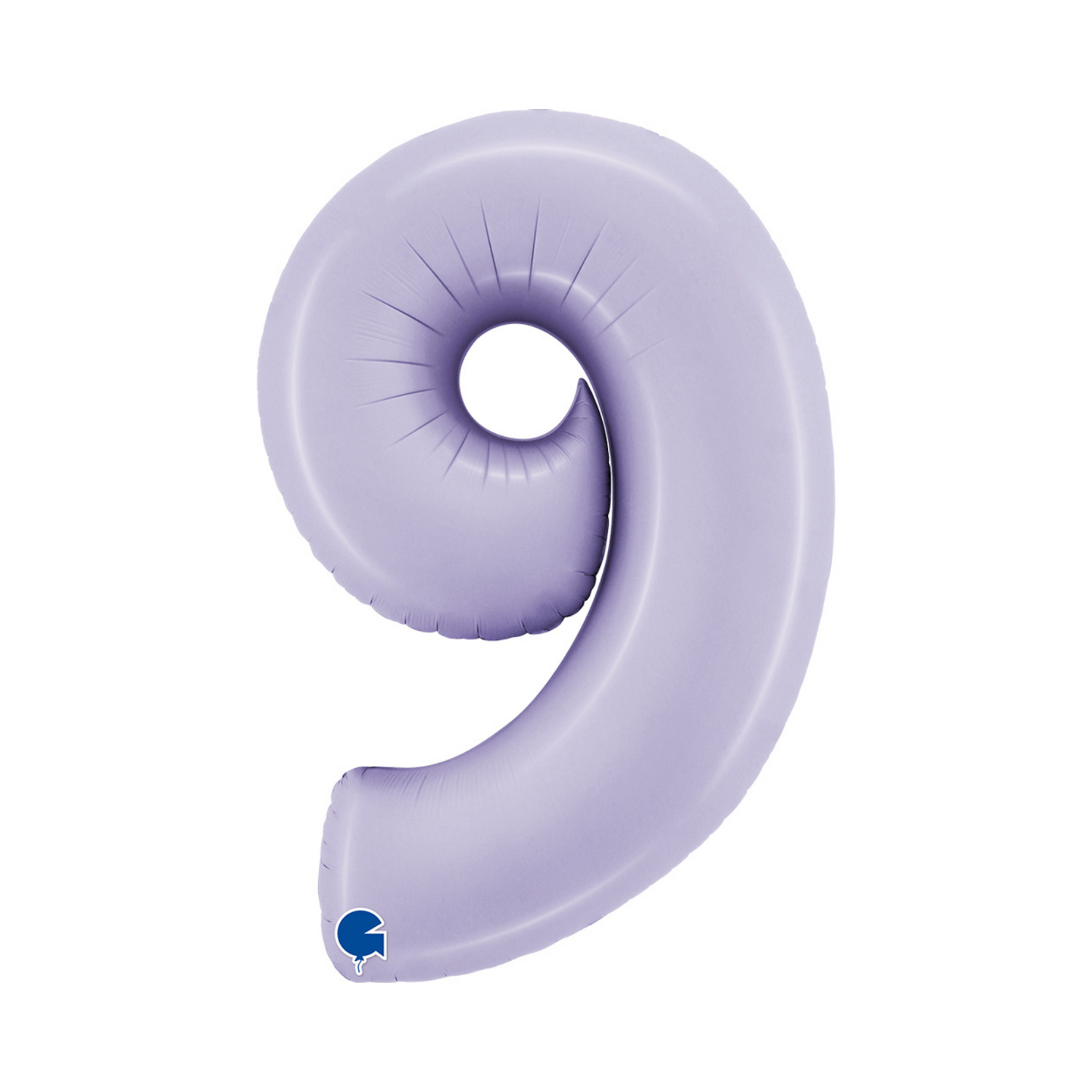 folieballon cijfer kleur lila nummer 9