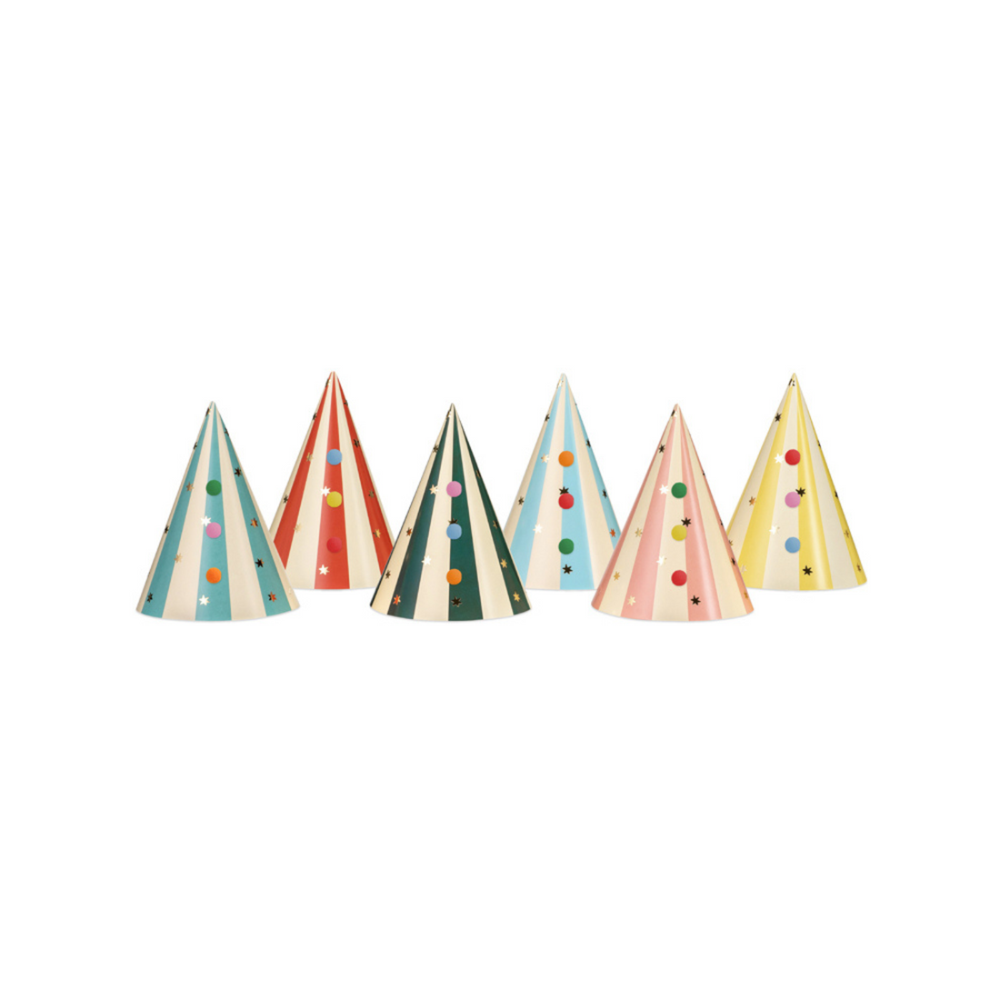 Feesthoedjes circus 6 stuks