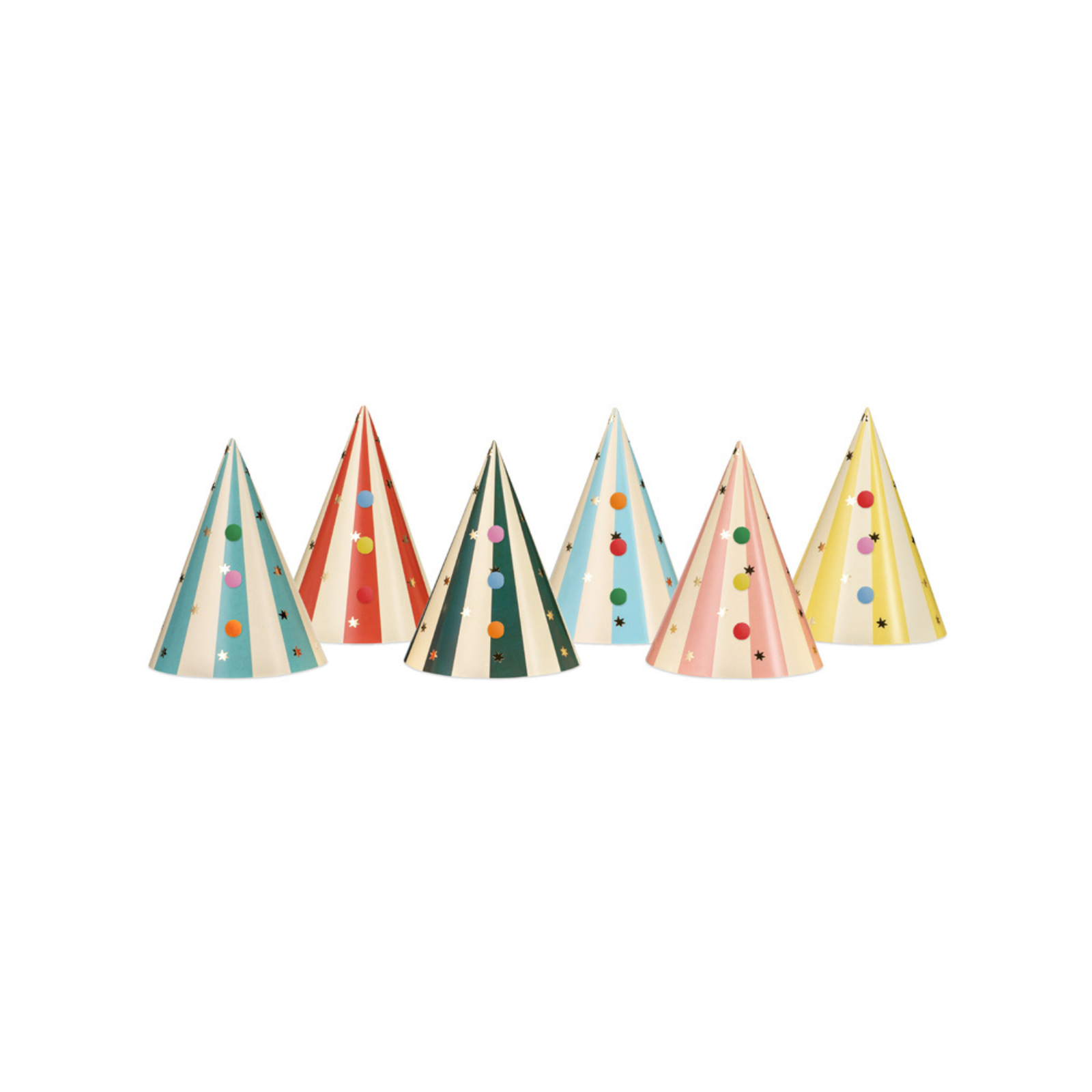 Feesthoedjes circus 6 stuks