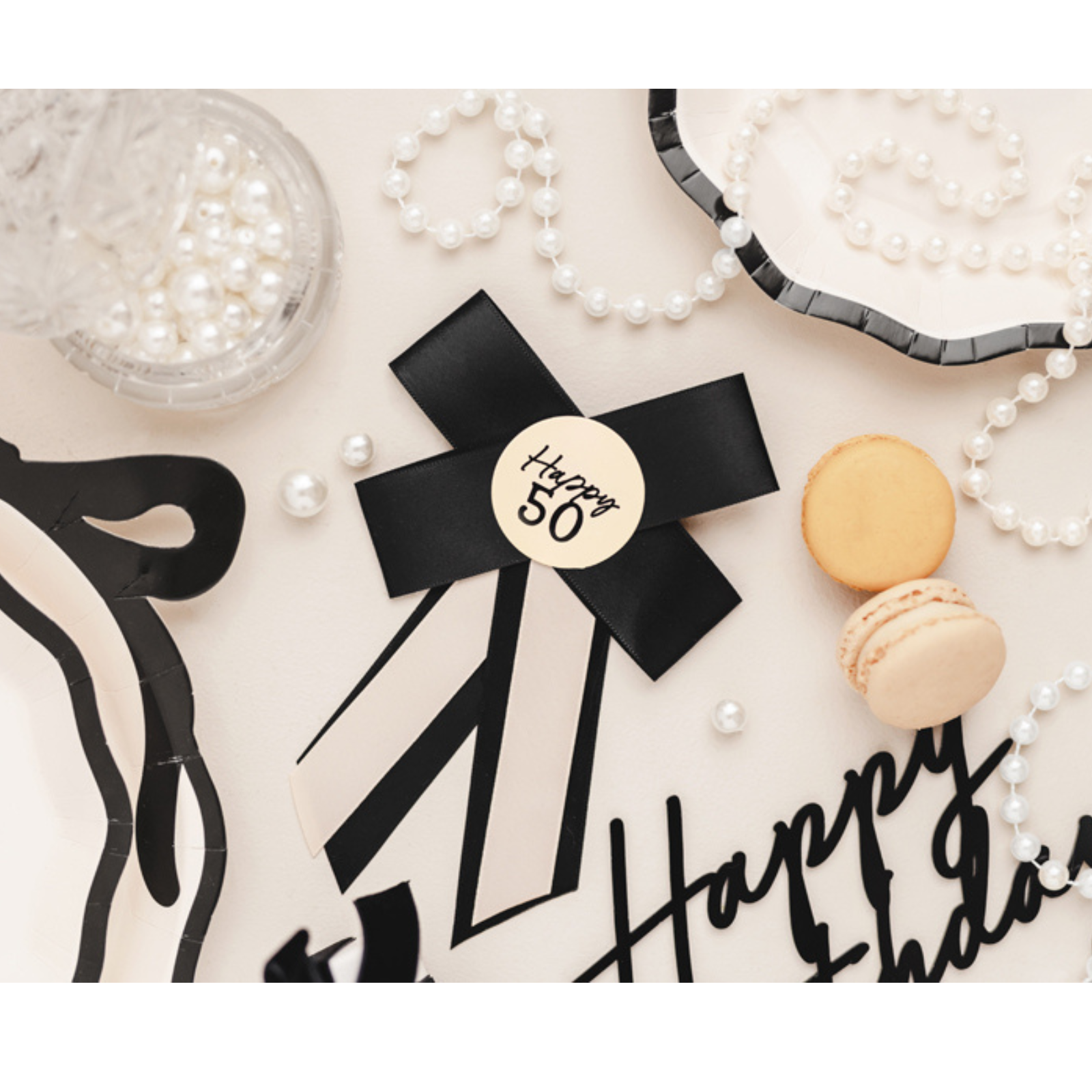 Rosette Happy 50