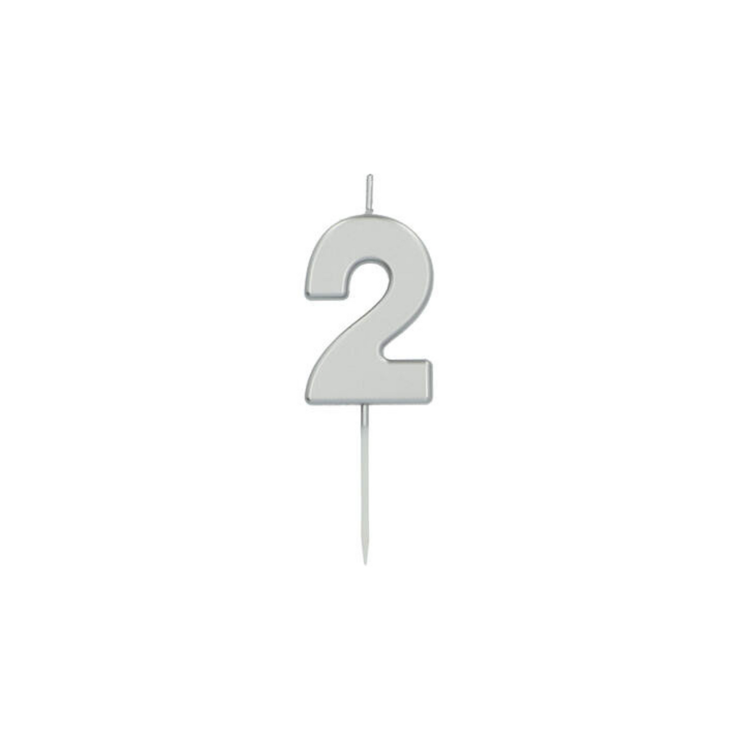 Cijferkaars 0 - 9 zilver