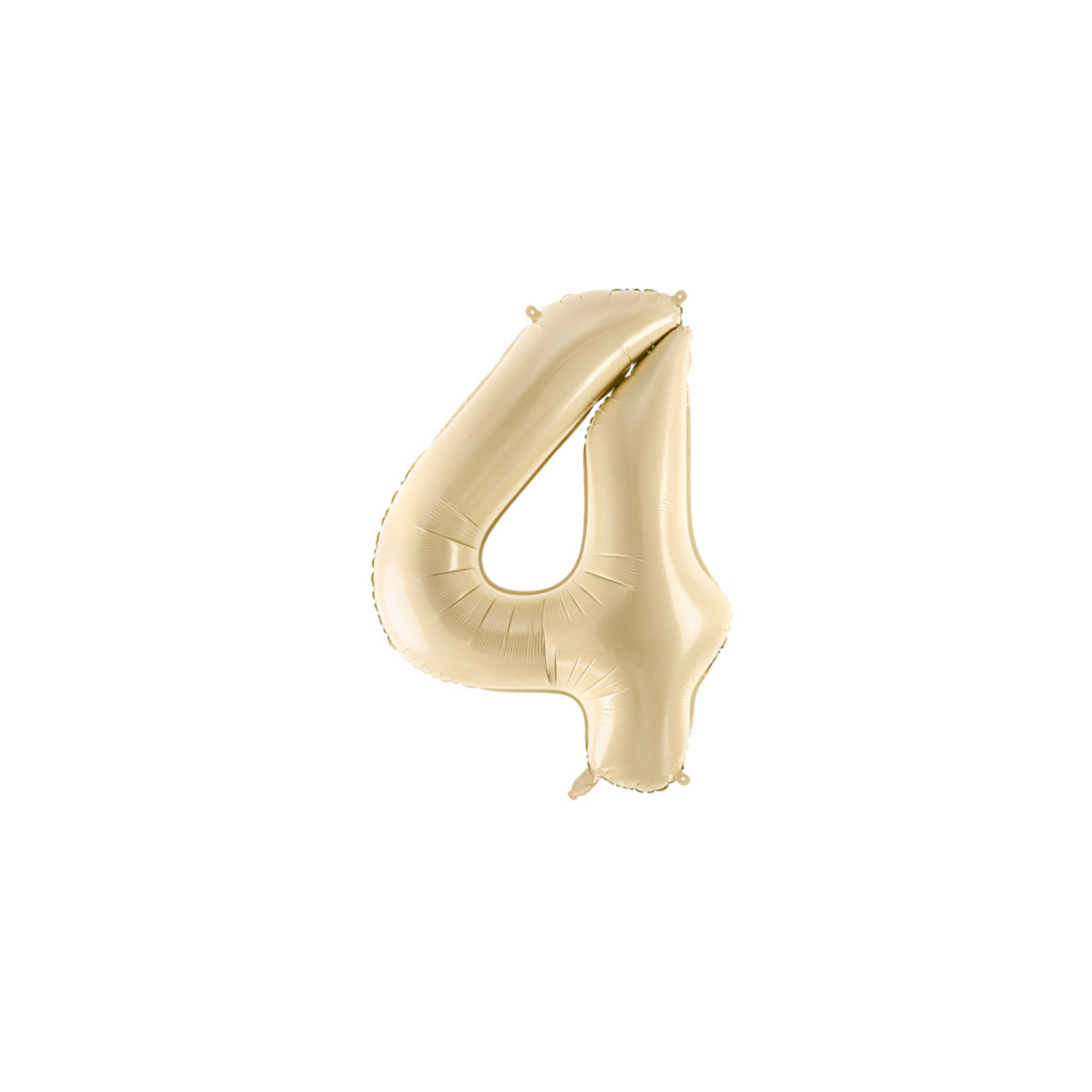 Cijferballon L (28 inch / 72 cm) beige 0 - 9