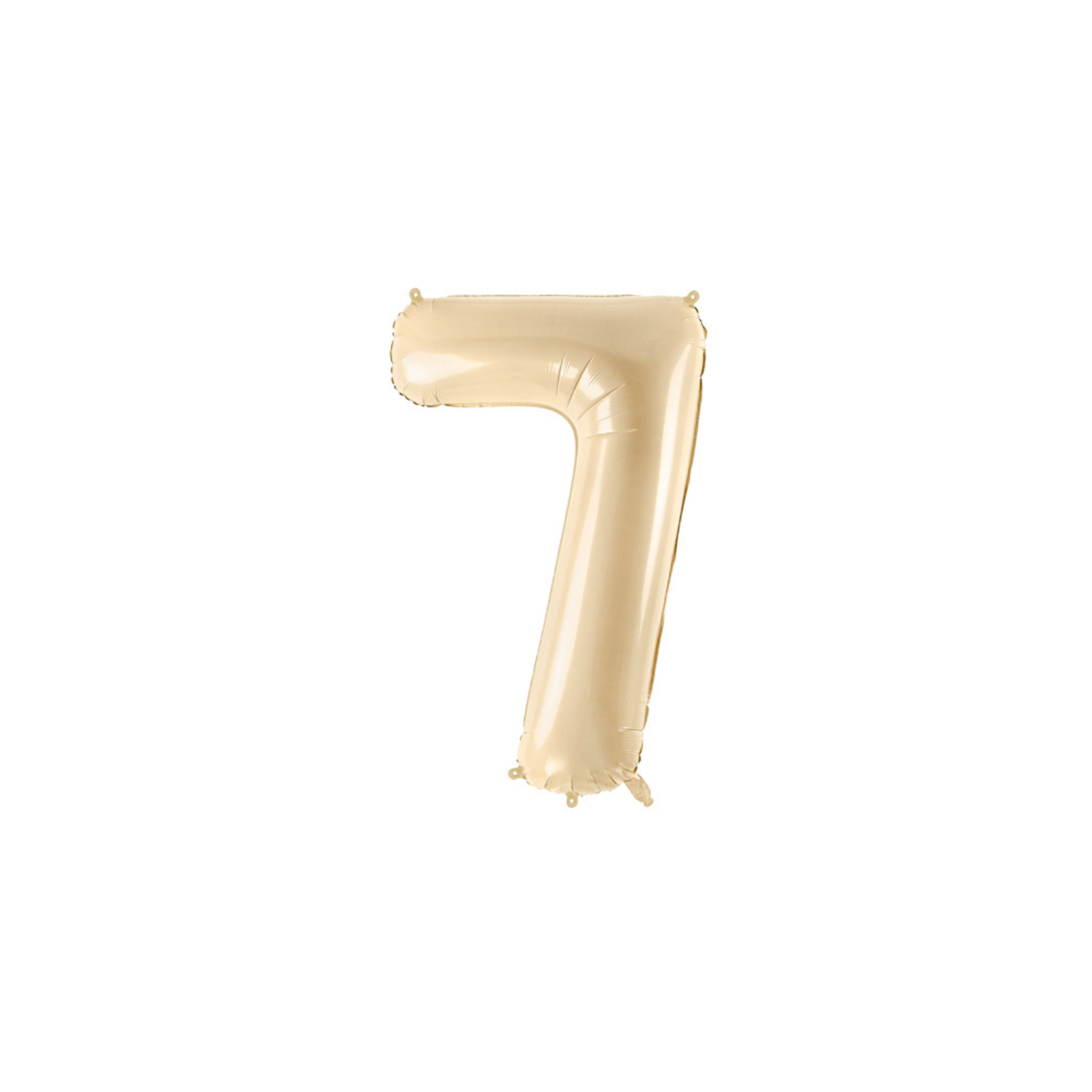 Cijferballon L (28 inch / 72 cm) beige 0 - 9