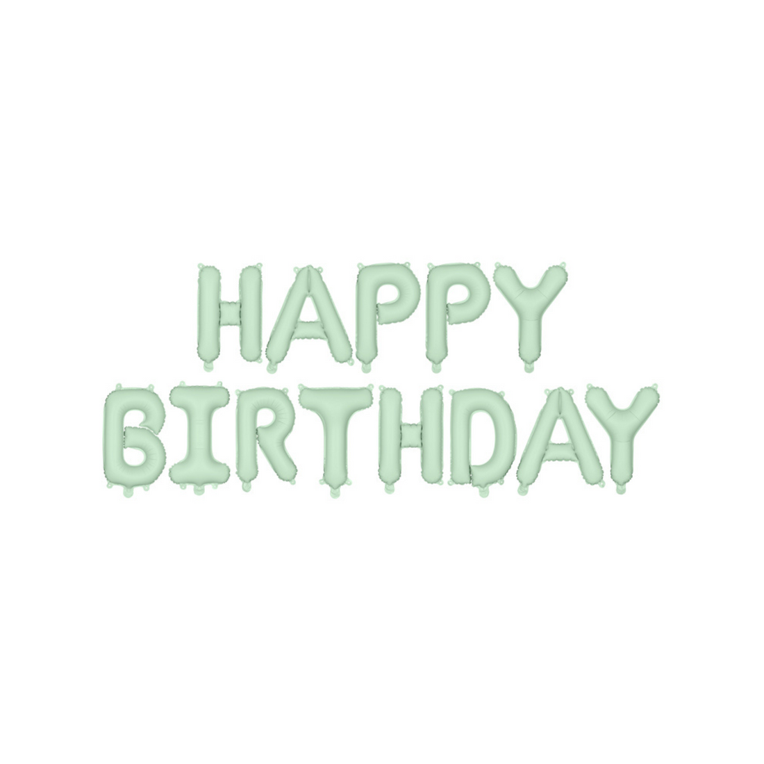 Folieballon Happy Birthday lichtgroen