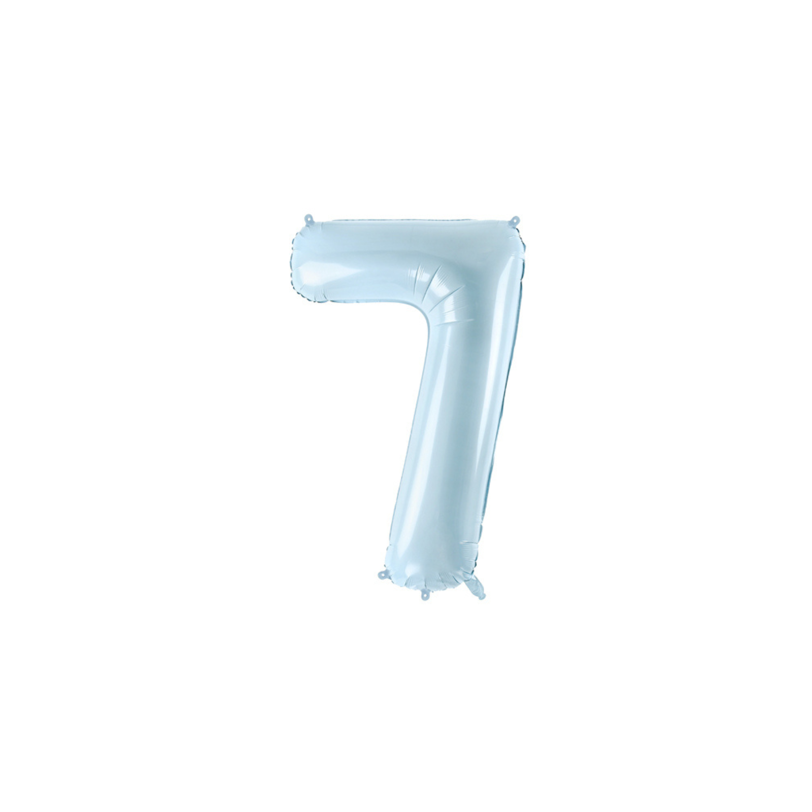Cijferballon L (28 inch / 72 cm) lichtblauw 0 - 9