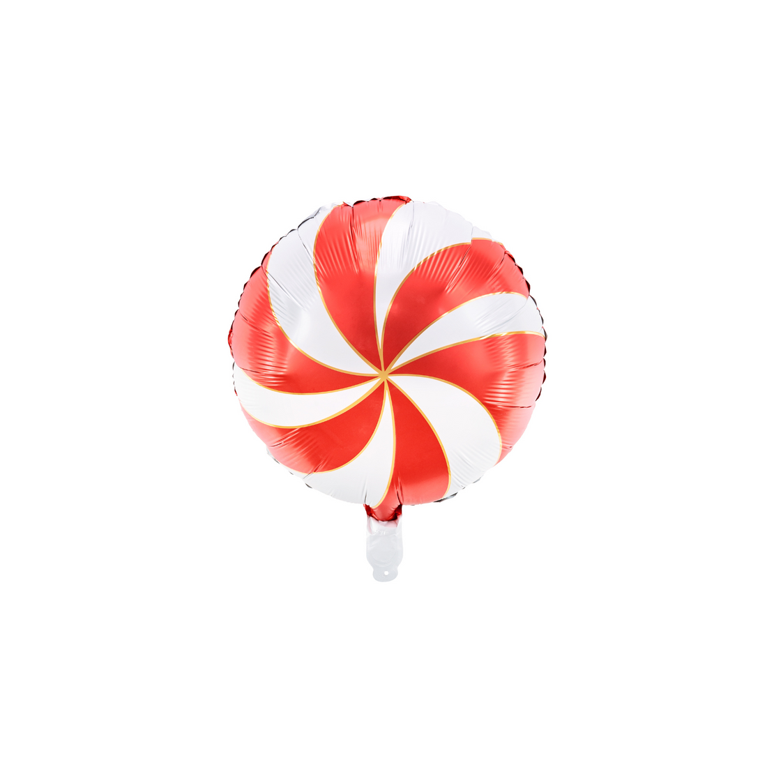 folieballon rood wit rond 