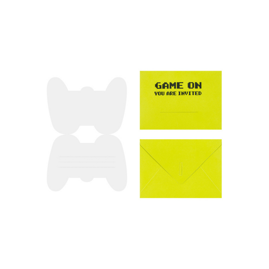 Uitnodigingen game on 6 stuks
