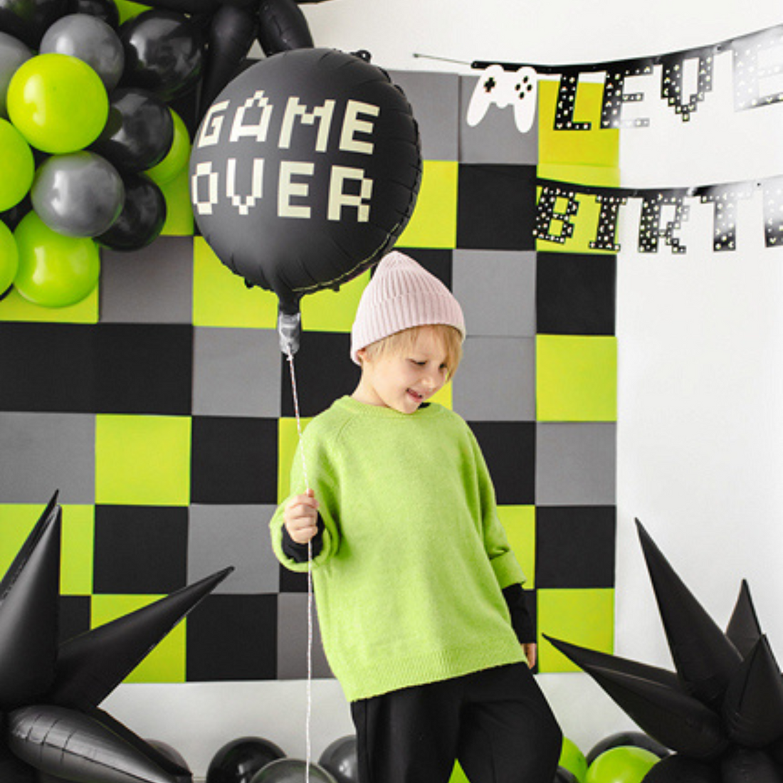 folieballon game over voor een verjaardag of themafeestje 