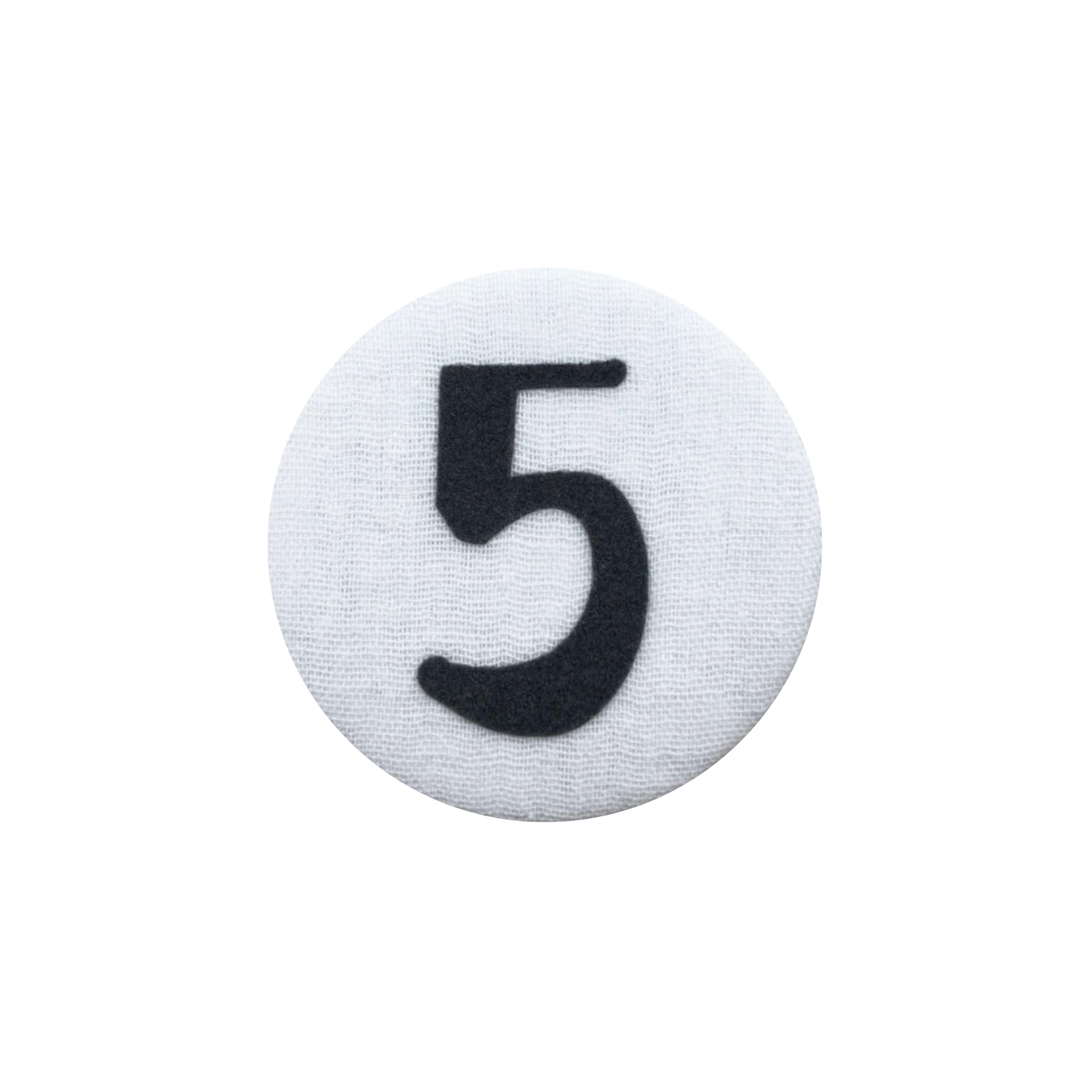 Cijferbutton blauw 3 - 6