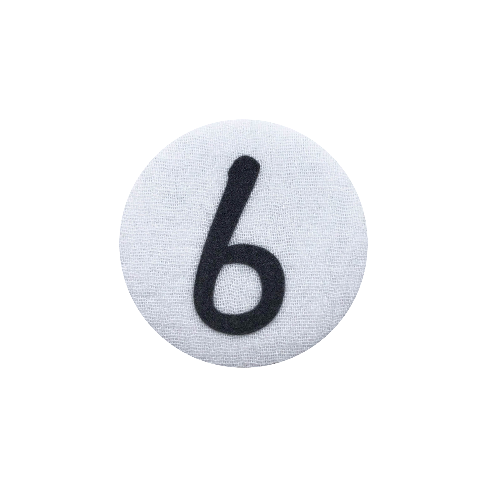 Cijferbutton blauw 3 - 6