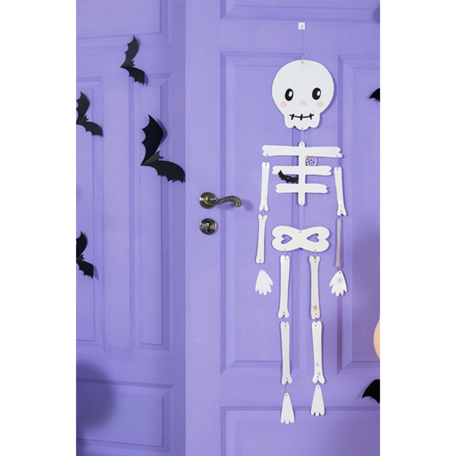 papieren skelet Halloween decoratie
