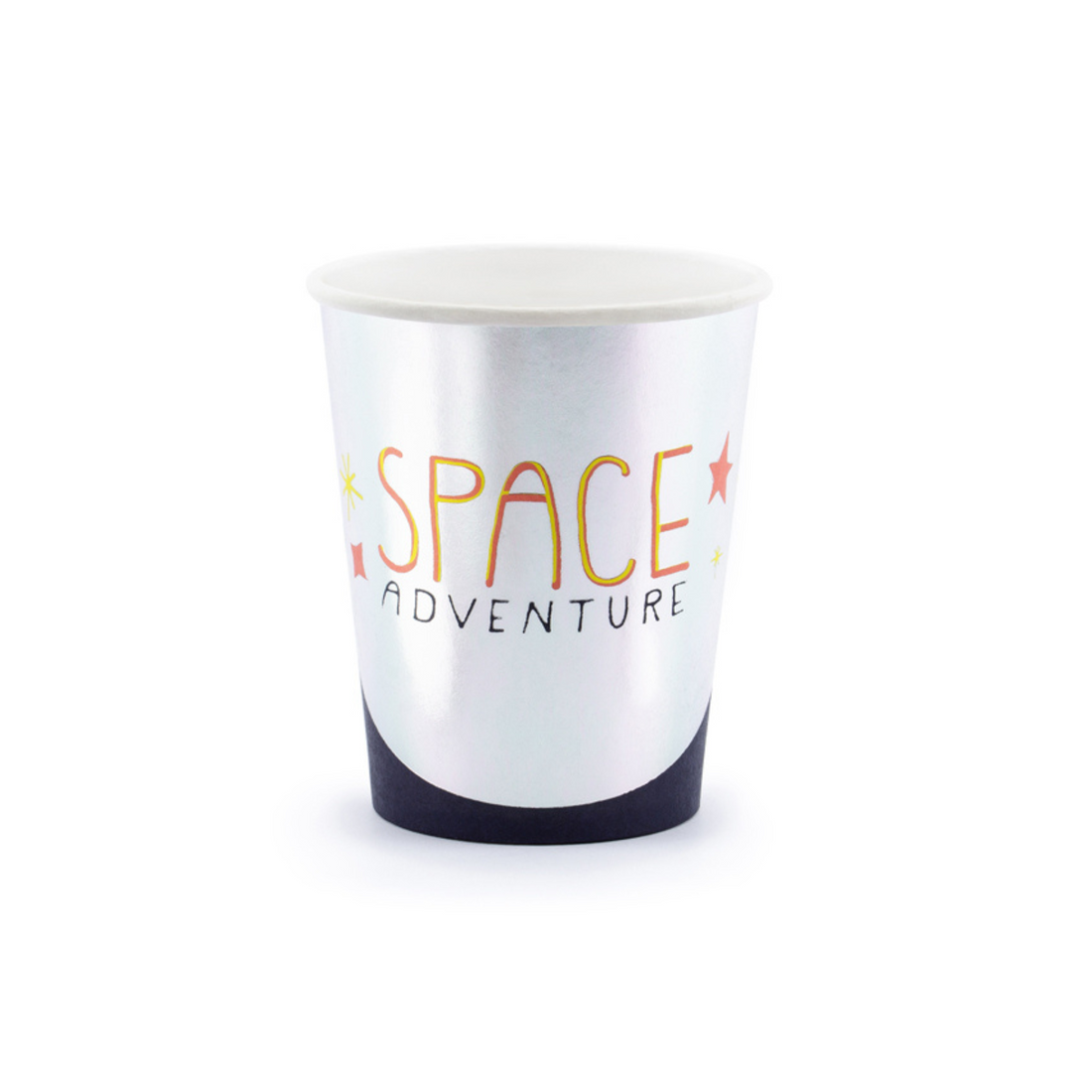 drinkbekertje voor een kinderfeest met als thema ruimte/space