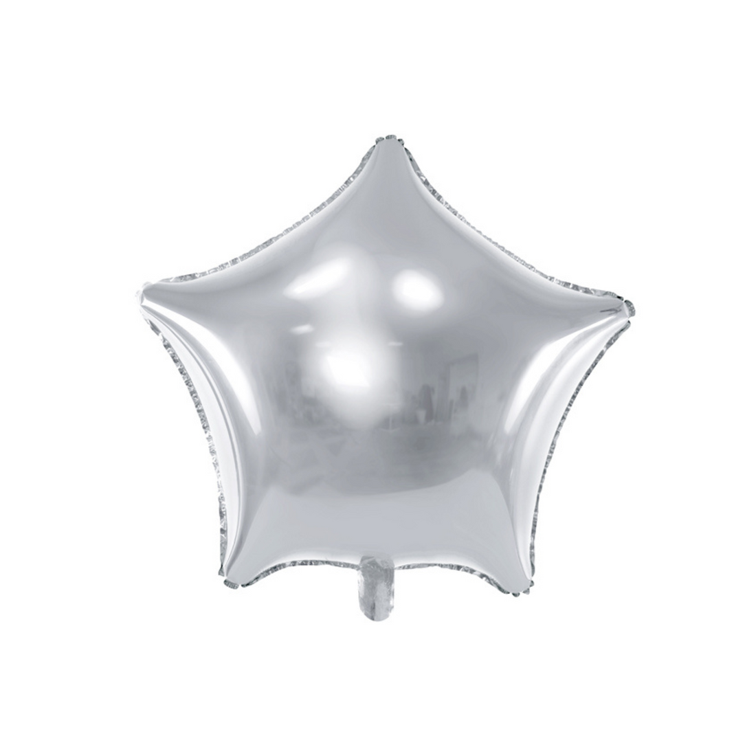 folieballon in de vorm van een ster kleur zilver