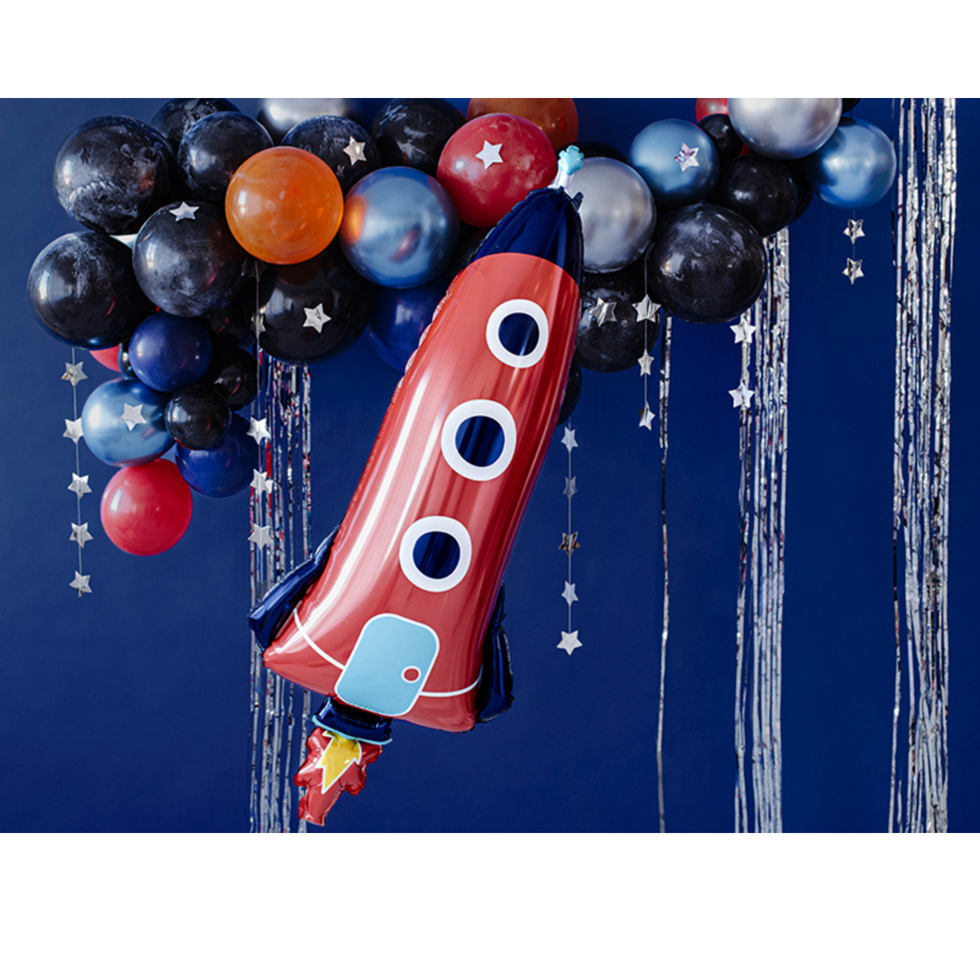 folieballon in de vorm van een raket