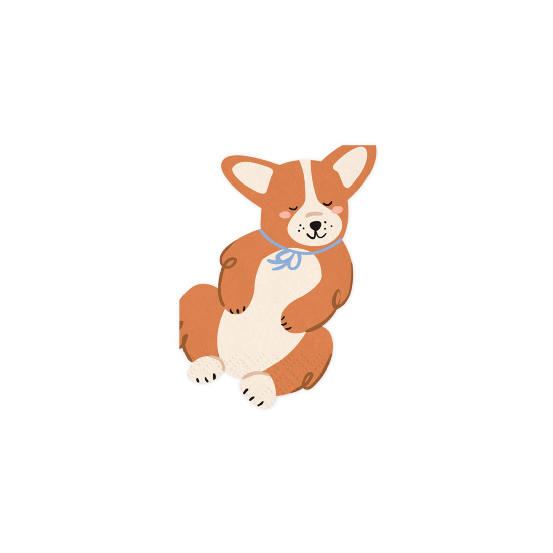 Servetten hondje corgi 12 stuks
