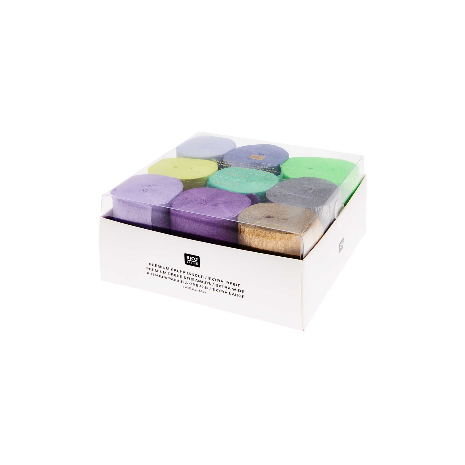 Crepe streamers ocean mix