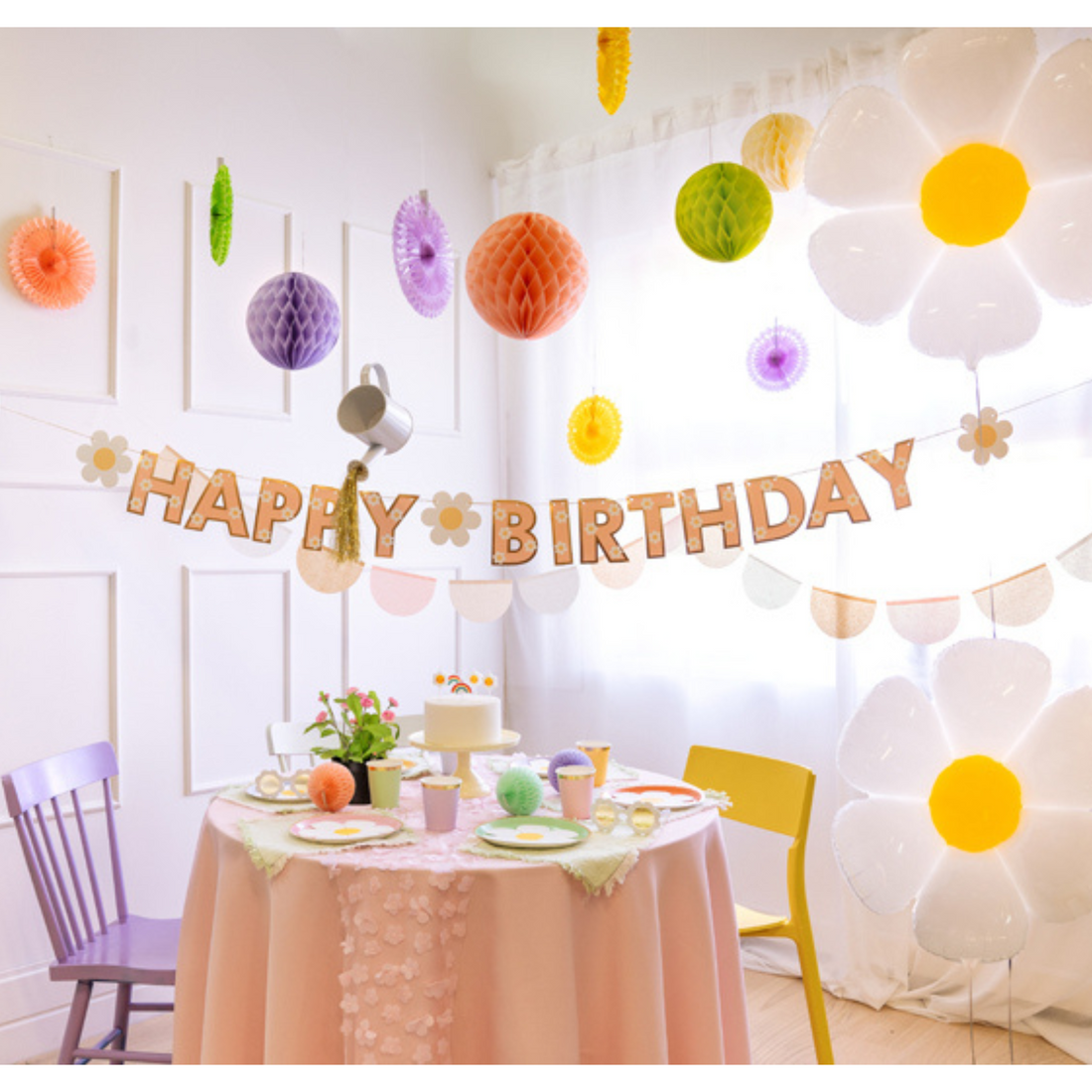 Happy Birthday slinger daisy 2 meter