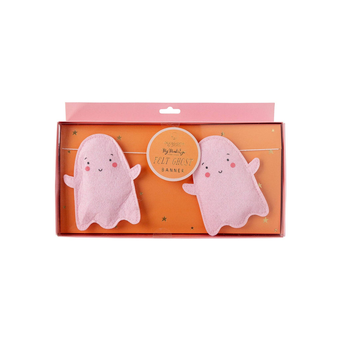 slinger met spookjes in vilt voor Halloween feestdecoratie