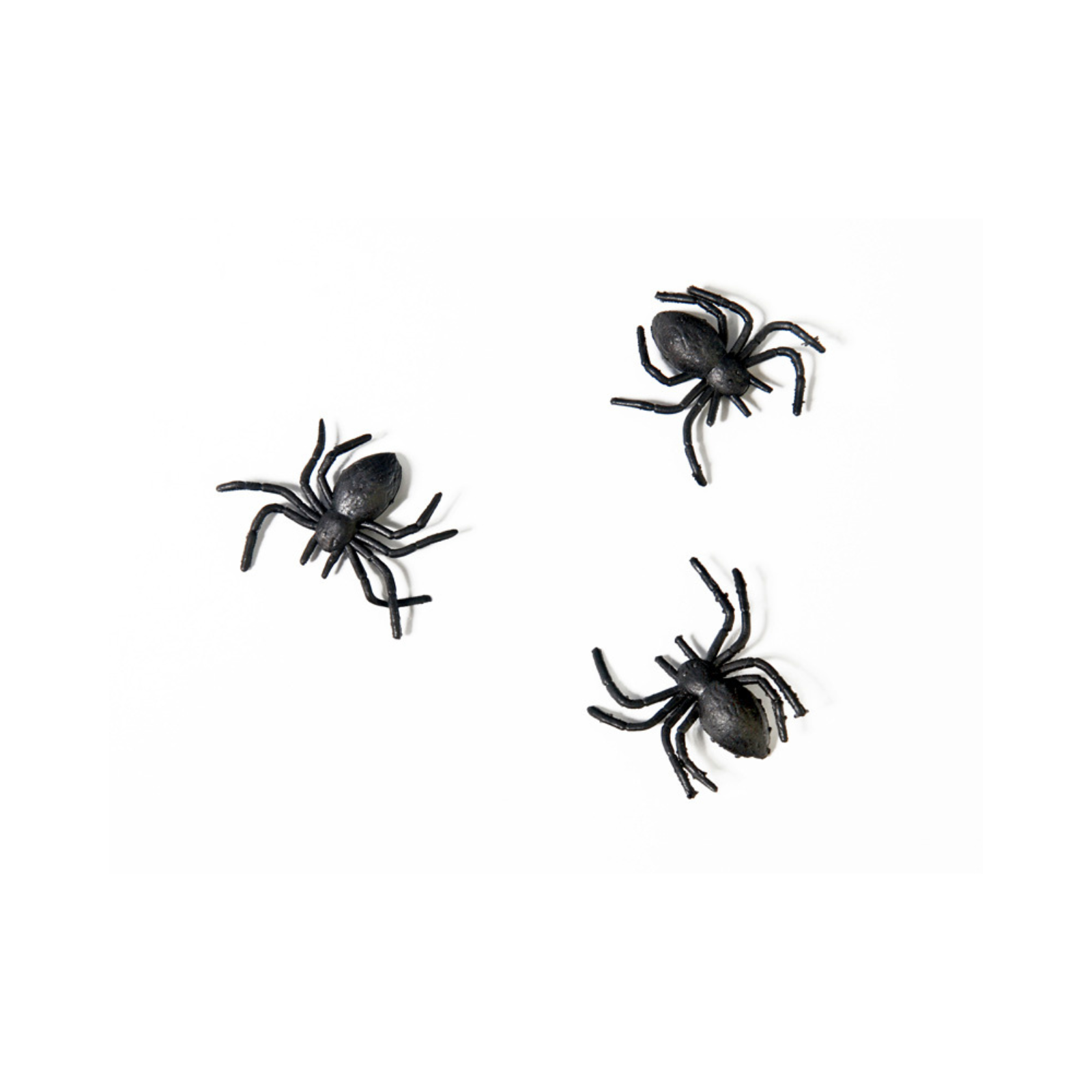 Halloween decoratie zwarte plastiek spinnen