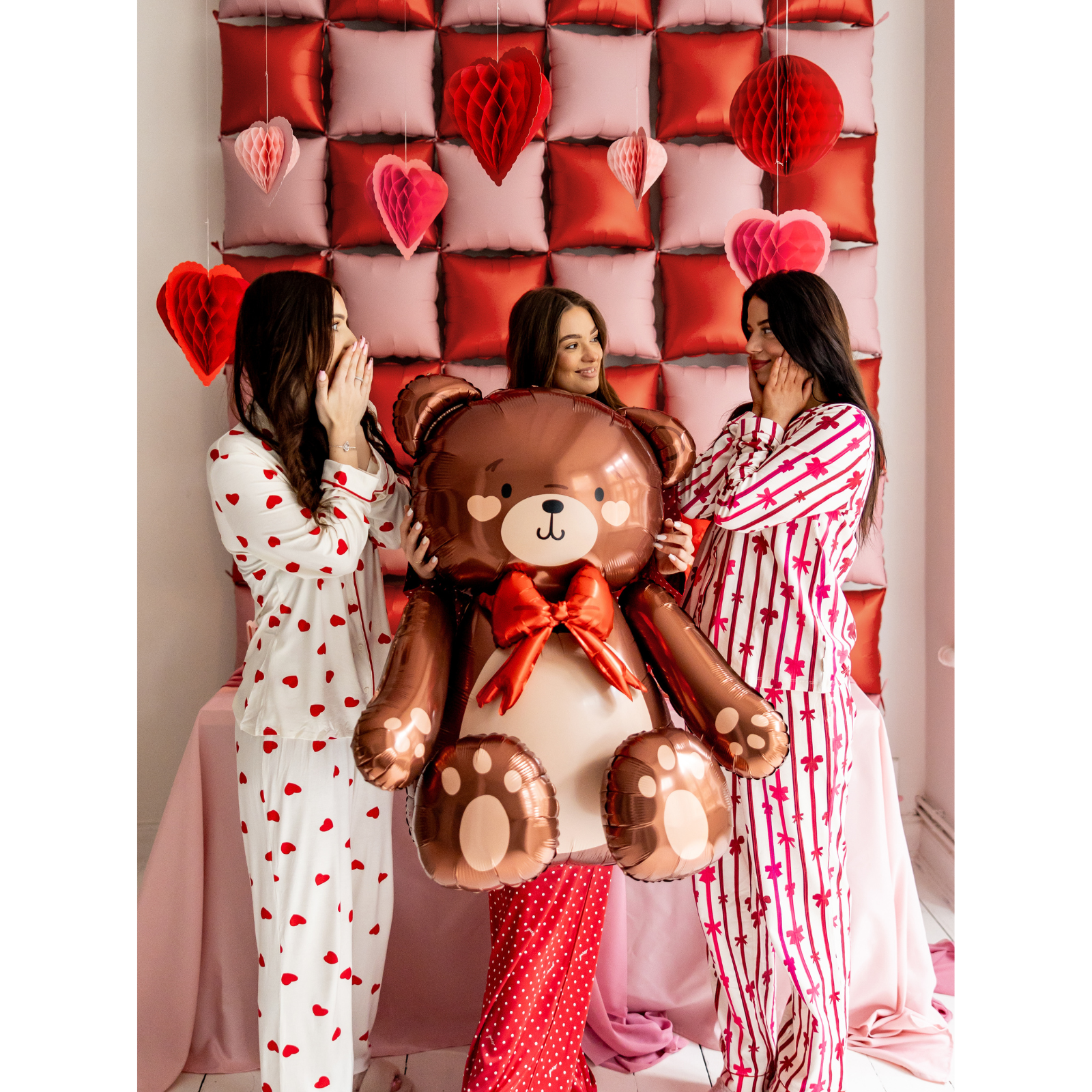 Folieballon teddybeer XXL valentijn