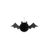 halloween decoratie honinggraat vleermuis zwart 