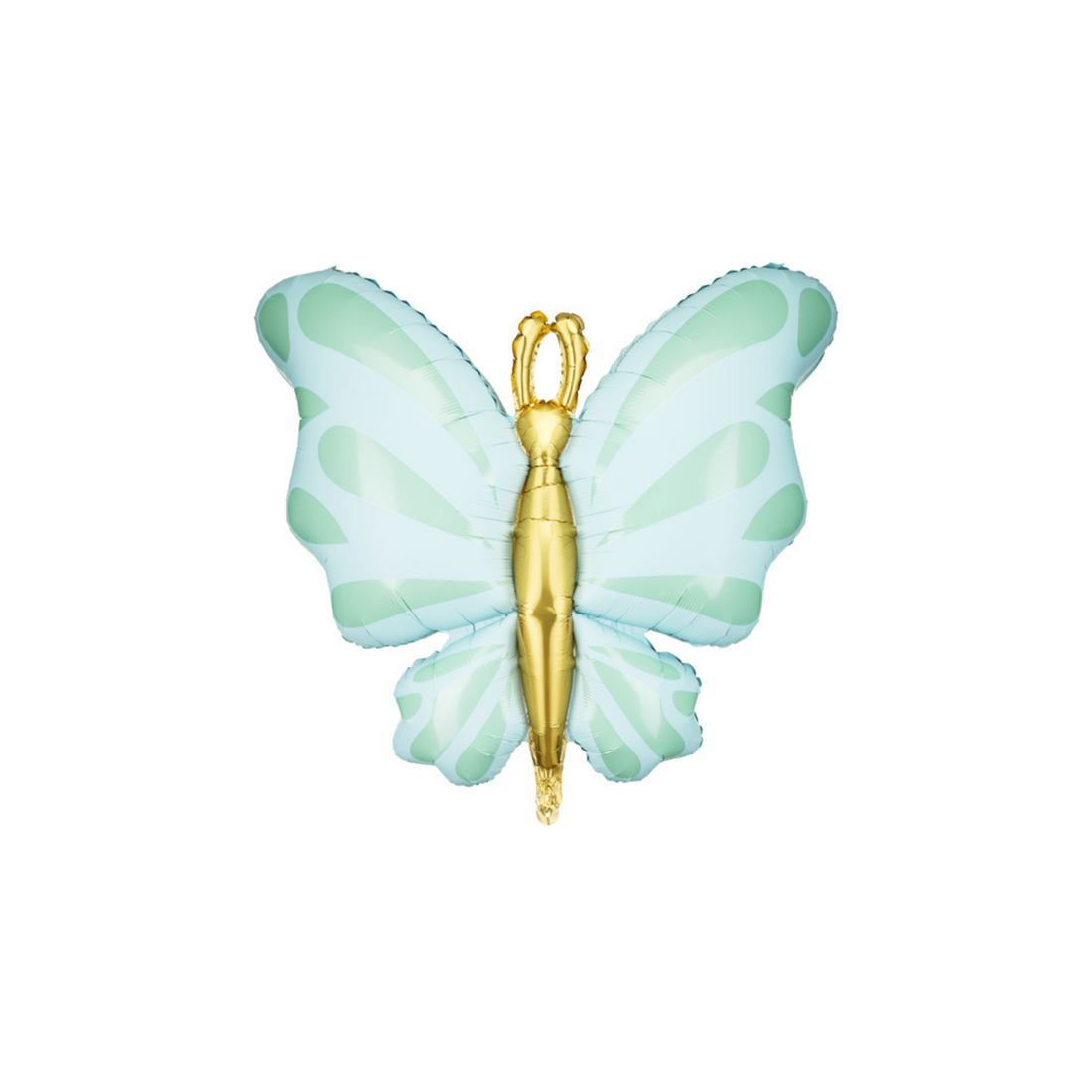 Folieballon vlinder pastelgroen